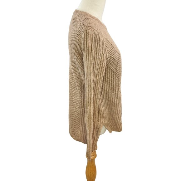 Madewell Hexcomb Texture Sweater Light Brown - Picture 3 of 5